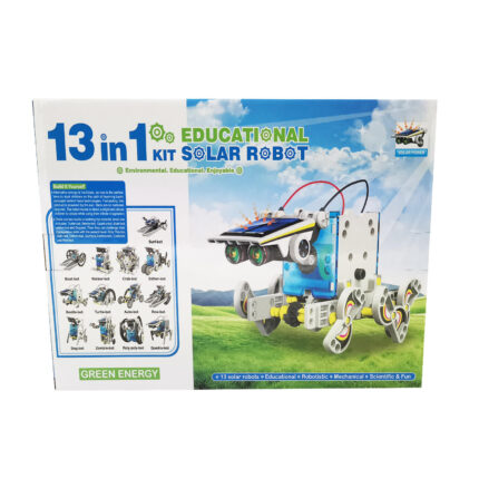 13-in-1 DIY Solar Robot Kit – Self-Assembled Science Puzzle Toy for Kids, Educational Solar-Powered Robot by babyandjoy.com