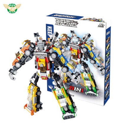 8-in-1 Transform Robot Building Blocks Set – Educational Toys for Kids, Boys, and Girls by babyandjoy.com