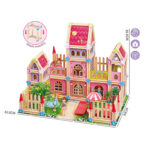 Dollhouse Dream House - 234 Pcs DIY Princess Castle Building Kit with 4 Dolls - Educational Toddler Playhouse Gift 1- babyandjoy.com