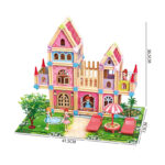 Dollhouse Dream House - 234 Pcs DIY Princess Castle Building Kit with 4 Dolls - Educational Toddler Playhouse Gift 5- babyandjoy.com