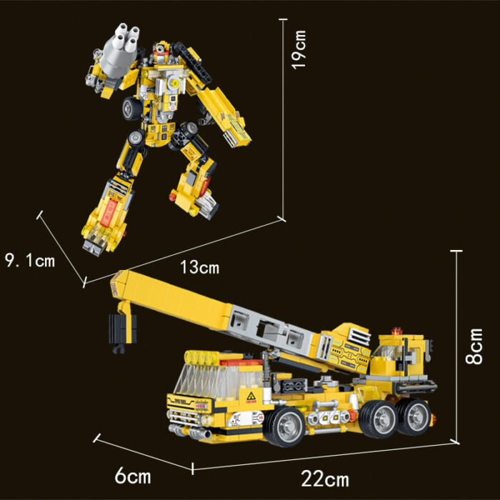 Engineering Robot Construction Vehicle Set for Kids - 721-Piece Multicolor Building Blocks 1 by babyandjoy.com