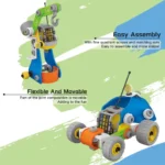 Hanye DIY Build & Play 4-in-1 Model STEM Toy (81 PCS) for kids by babyandjoy.com