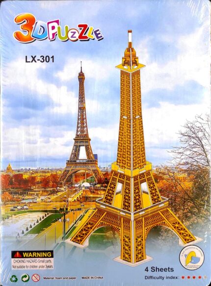 Creative DIY 3D Decorative Eiffel Tower Puzzle LX-301 – Fun & Educational for Kids by babyandjoy.com