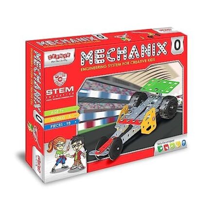 Mechanic 0 DIY STEM Toy (98 Pcs) - Educational Building Set for Kids by Baby and Joy