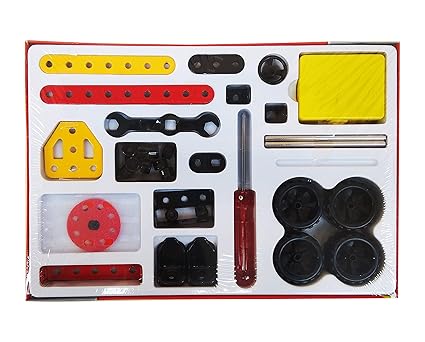 Mechanix Basic (90 Pcs) – DIY Building & Construction Set for Kids by babyandjoy.com