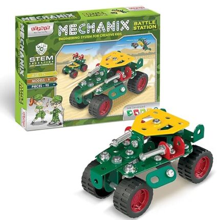 Mechanix Battle Station DIY STEM Toy (95 Pcs) by babyandjoy.com