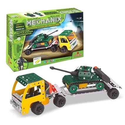 Mechanix Battle Station Transporter DIY STEM Toy (353 Pcs) by babyandjoy.com