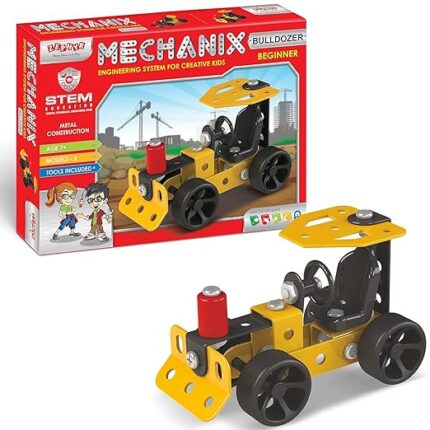 Mechanix Beginner Bulldozer – DIY Building & Construction Set for Kids by babyandjoy.com