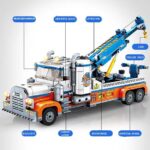 Tow Truck with Crane Toy Model Building Set - babyandjoy.com