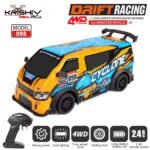 1:18 scale RC drift racing car 4WD with LED lights for kids