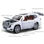 1:24 scale die cast cruiser racing metal car toy with sound and lights