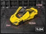 1:24 die-cast McLaren 765LT sports car model toy