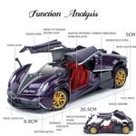 1:24 die-cast Pagani Huayra Dinastia sports car model toy