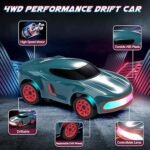 1:64 scale mini RC drift car toy with 4WD and remote control