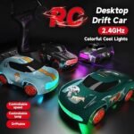 1:64 scale mini RC drift car toy with 4WD and remote control