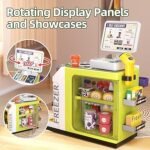 46 pc supermarket cash register playset with water outlet function for kids