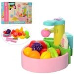 Toy kitchen sink playset with automatic water circulation system for kids