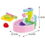 Toy kitchen sink playset with automatic water circulation system for kids