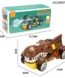 Battery operated spray crocodile musical toy car with lights and rotation for kids