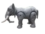 Battery operated realistic spray elephant toy with lights and sound for kids