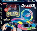 Dazzle tracks racing track toy with 6 function remote control car for kids