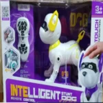 Intelligent remote control stunt dog toy with music and lights