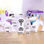 Intelligent remote control stunt dog toy with music and lights