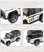 Mini alloy off-road RC car for kids 1:64 scale with LED lights