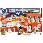 Outer space track playset battery operated educational toy for kids