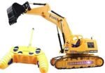 5 channel RC construction excavator truck with shovel loader for kids