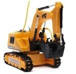 5 channel RC construction excavator truck with shovel loader for kids