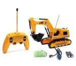5 channel RC construction excavator truck with shovel loader for kids