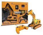 5 channel RC construction excavator truck with shovel loader for kids
