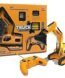 5 channel RC construction excavator truck with shovel loader for kids
