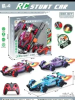 Remote control RC drift racing car with smoke spray and LED lights