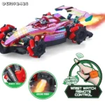 Remote control RC drift racing car with smoke spray and LED lights