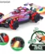 Remote control RC drift racing car with smoke spray and LED lights