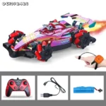 Remote control RC drift racing car with smoke spray and LED lights