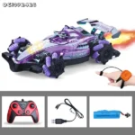 Remote control RC drift racing car with smoke spray and LED lights