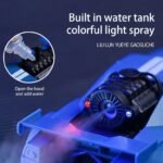 RC stunt spray and smoke racing car with sound and high speed for kids