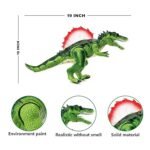 Remote control dinosaur toy with music and LED lighting for kids