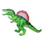 Remote control dinosaur toy with music and LED lighting for kids