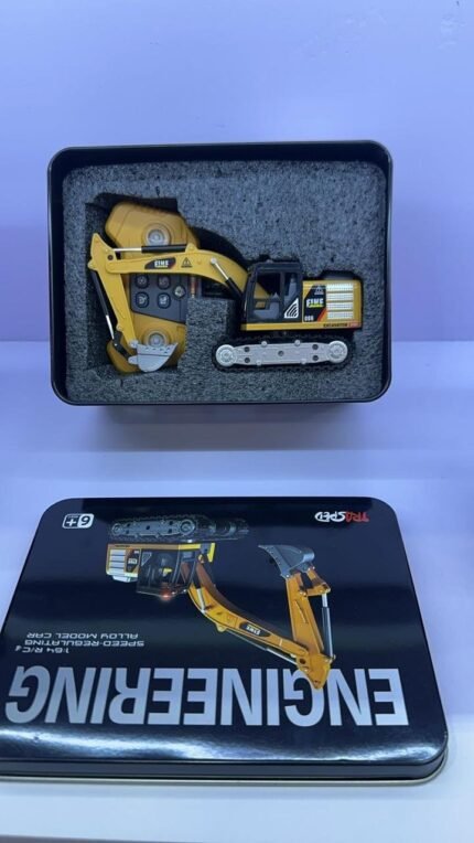 1:64 RC Mini Excavator Toy for Kids – Remote Control Construction Vehicle