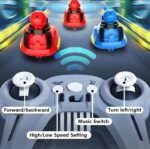 2 player RC go kart bumper car battle set with lights and music