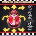 2 player RC go kart bumper car battle set with lights and music