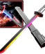 RGB LED light spark rechargeable sword toy with sound effects