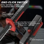 RGB LED light spark rechargeable sword toy with sound effects